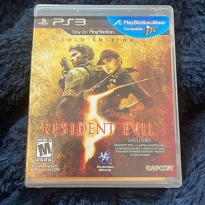 Play station 3 capcom gold edition resident evil blue ray
